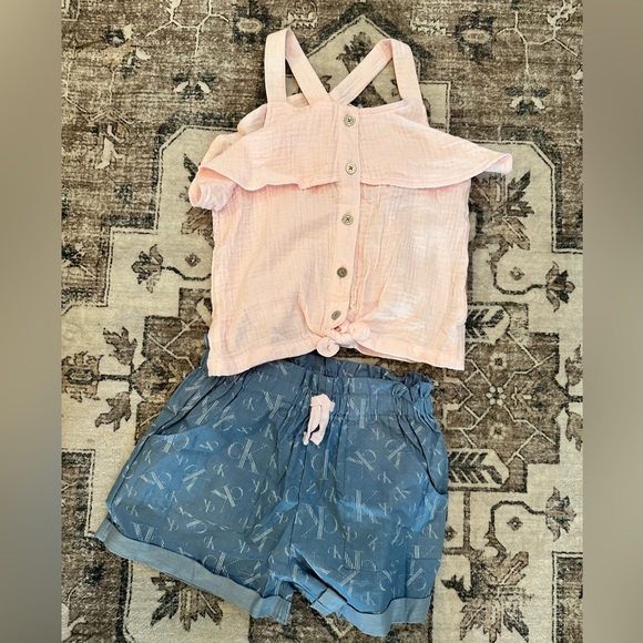 Calvin Klein Light Pink and Blue Kids Set - Picture 1 of 3